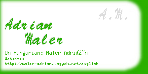 adrian maler business card